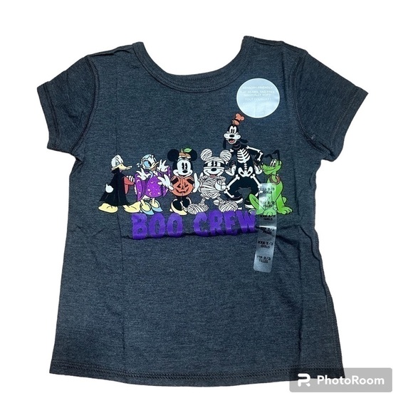 Disney Boo Crew Halloween T-shirt NWT XXS 2/3 Mickey Minnie Donald Daisy Goofy - Picture 1 of 6